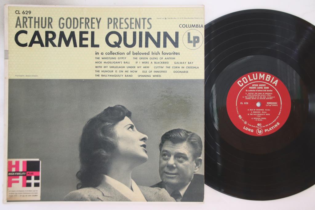 LP Record CARMEL QUINN - Arthur Godfrey Presents Carmel Quin CL629 COLUMBIA 1955 US Pop Used