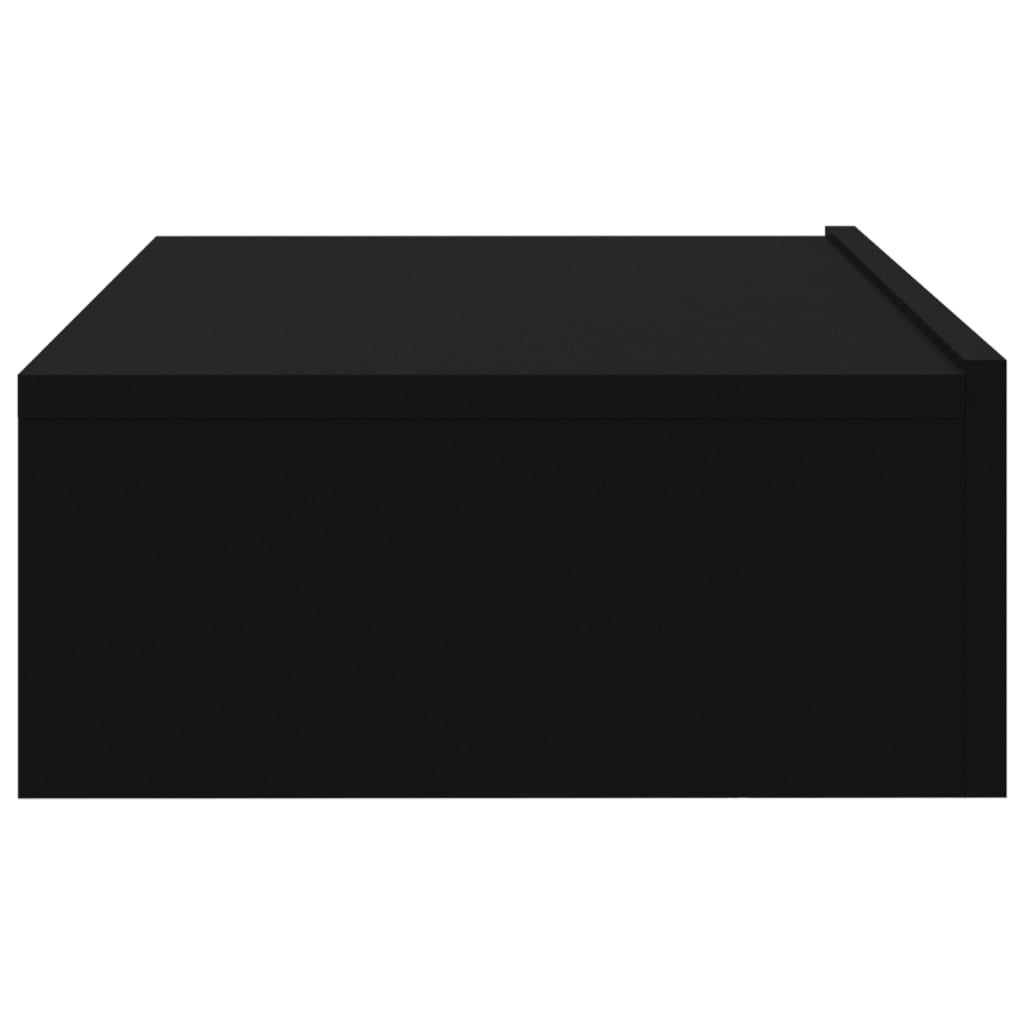TV Stand with LED Lights Black 60x35x15.5 cm