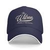 Классическая бейсболка Wilson Family Reunion Черная с Белой Отделкой Индивидуальный Дизайн для Взрослых и Фанатов