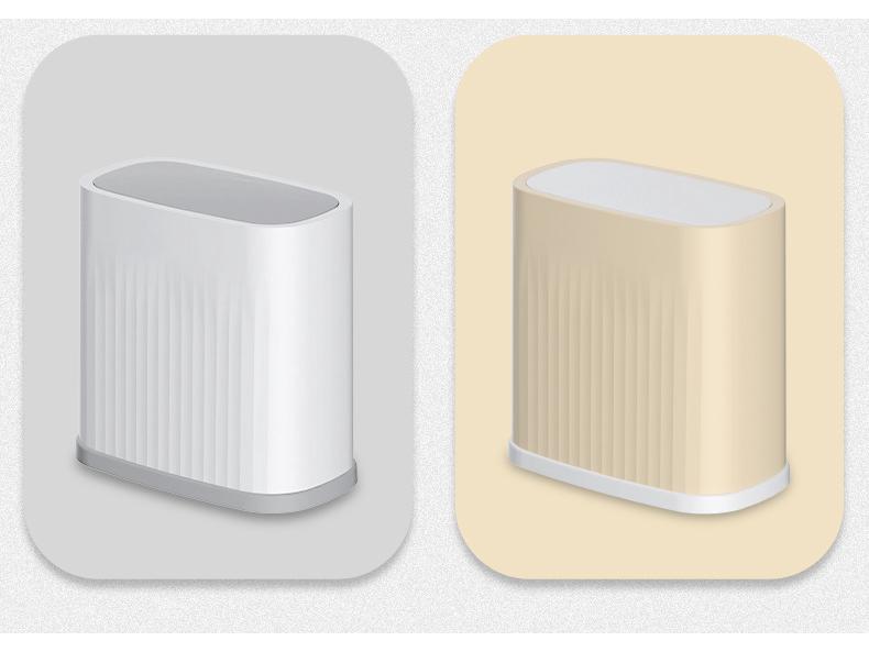 Press-Type Pop-Up Lid Trash Can for Kitchen, Bathroom, or Restaurant