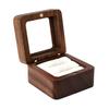 Wooden Ring Gift Box Portable Wedding Engagement Proposal Ring Storage Case Multifunction Bracelet Necklace Stud Earring Jewelry Display Holder