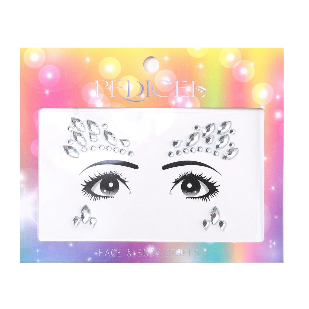 Colourful Kids Makeup Face Stickers Crystal Diamonds Gemstones Girls Women Holiday Glitter Party Self Adhesive Eye Face Tattoos