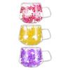 200ML Clear Glass Mug Double Wall Insulated Cup with Handle Aesthetic Dehydrated Flower Design Heat Preserving Tumbler for Coffee Tea
