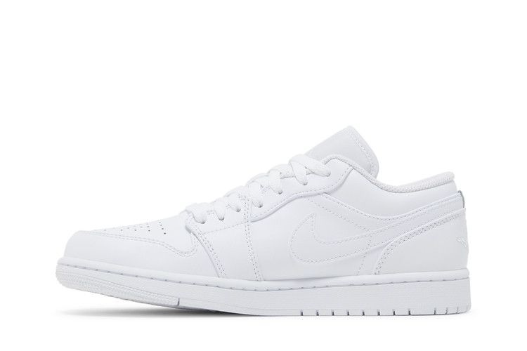 Мужские кроссовки Nike Jordan 1 Low Triple White Белый/Белый