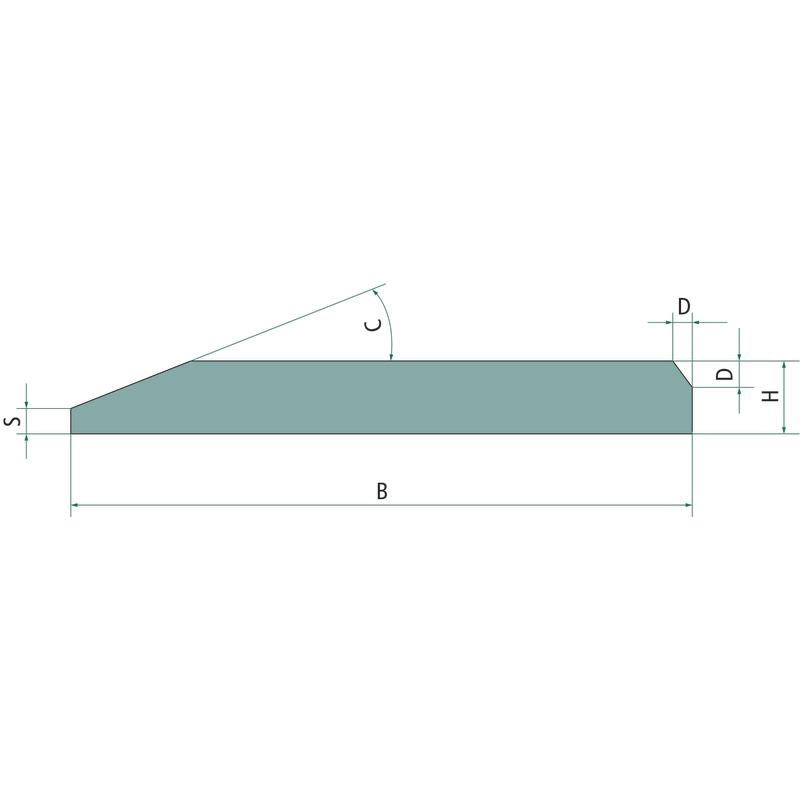 Loader bucket edge strip 1100x110mm HB500