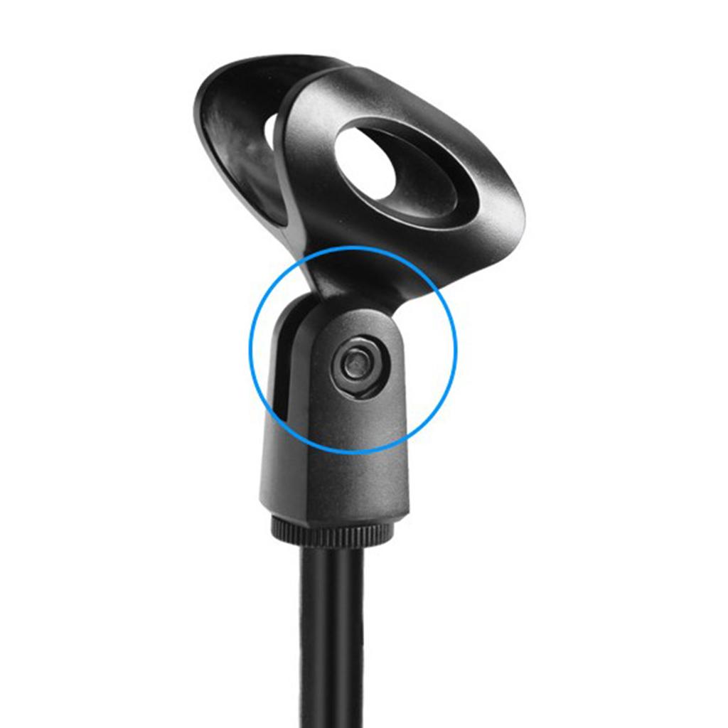 Регулируемая микрофонная стойка Универсальная съемная стойка-держатель для микрофона с утяжеленным круглым основанием для настольного использования в прямом эфире