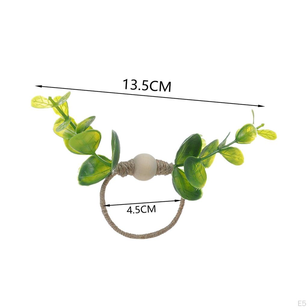 Бохо листья обеденный стол украшения петли для салфеток петля для свадьбы