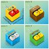 Fingertip Button Keyboard Games Keychain with LED Light Cartoon Voice-Activated Keychain Plastic Portable Interactive Keychain