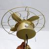 Floor Fan Vintage Royal Navy Double Fold Brown Wooden
