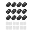 12PCS Self Adhesive Caster Wheels Mini Swivel Wheels Stainless Steel Paste Universal Wheel 360