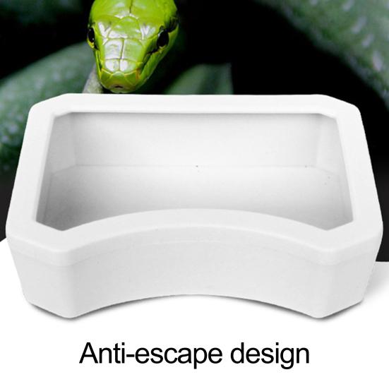 Миска для воды для рептилий Пластиковая пищевая коробка для воды Кормушка для еды для рептилий Блюдо для воды для домашних животных