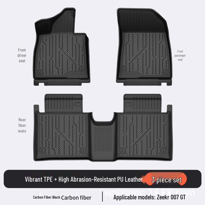 Baidequan Коврики для пола из ТПЭ для Zeekr 001/7X007GT 2025 года, разноцветный коврик в багажник