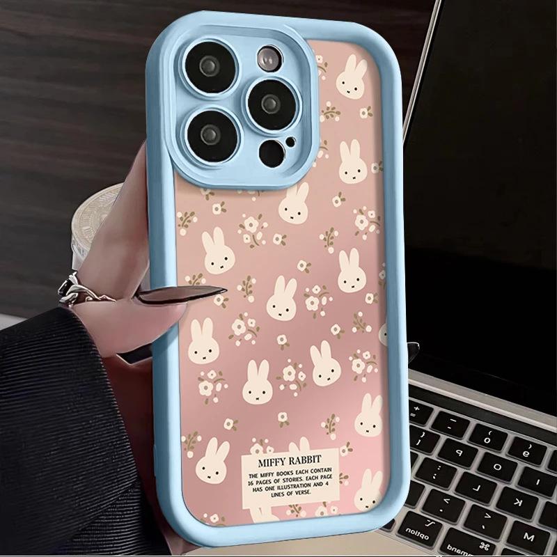 Сломанный кролик Миффи чехол для iPhone17Promax лестница подходит для Apple 16promax sky eye 15 свежий