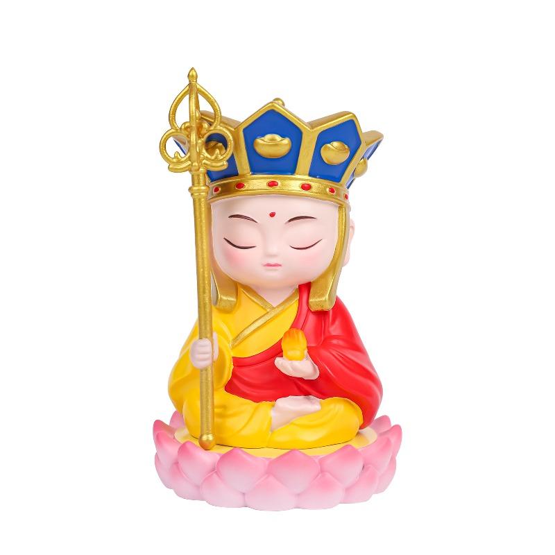 Смоляные изделия ручной работы и украшения Бодхисаттвы Ди Цзан Вана с горы Цзюхуа, Маленький монах-Будда