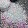 Opal White Cosmetic Polyester Glitter Hexagon Epoxy Resin Chunky Matte Glitter Mix for Snow Globe Tumbler Glitter