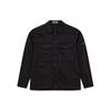 Satin Overshirt Black Men Tops 801510812-V0029