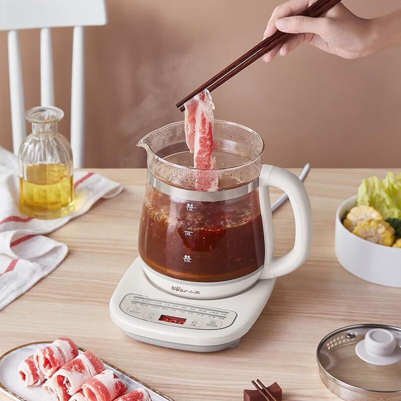 BEAR Многофункциональный чайник для здоровья и чая 1,5 л, штепсель CN (адаптер в комплекте)