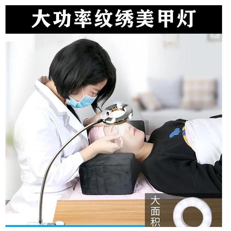 1 шт. Светодиодная настольная лампа Защита глаз Студенческая для чтения Маникюр Лицо Тату Вышивка Бровь Селфи Заполняющий свет Лупа Настольная лампа-клипса