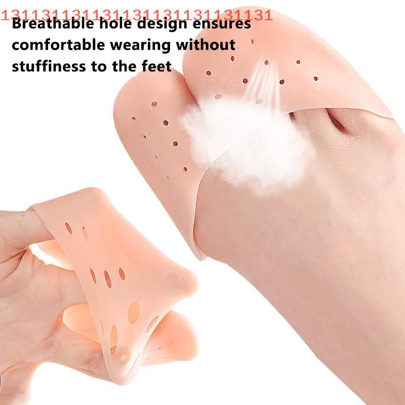 1Pair Soft Forefoot Pads Silicone Gel Pointe Toe Finger Cover Pain Protector High Heels Gel Pads For Feet Ballet Foot Care