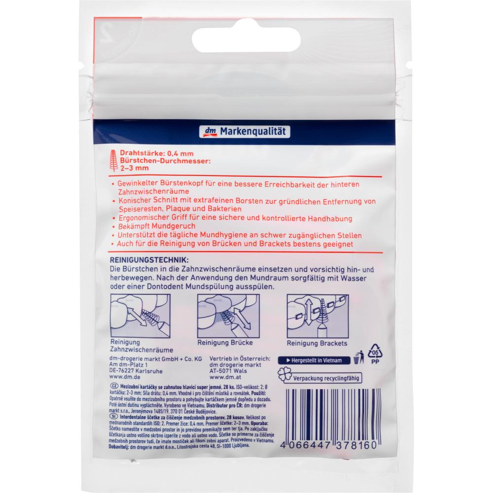 Германия DM Dontodent межзубной ершик Покупной ISO 2 28 шт.