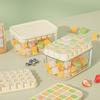 Silicone Ice Compartment Ice Cube Membrane Set Ice Box with Lid Food Grade Ice Maker Household