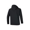 Anta Solid Color Loose Outdoor Hooded Waterproof Windproof Breathable Jacket Men Jacket Black 152446615-3