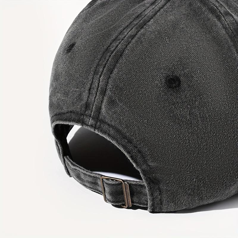 Men's and Women's Same Style Letter Slogan Printed Washed Retro Baseball Cap Fashionable Outdoor Hat Adjustable