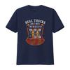 Vintage Trucker Funny Real Trucks Dont Shift Themselves Unisexual Gear Print Casual T Shirt vintage Washed designer clothes