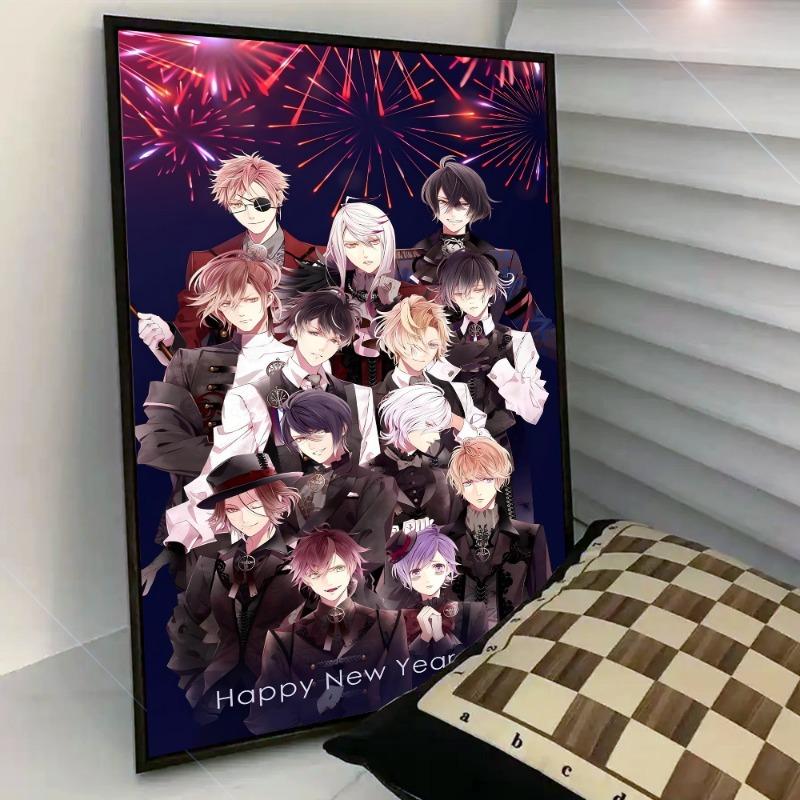 Аниме D-Diabolik Lovers Movie Sticky Poster Paper Print Home Bedroom Вход Bar Cafe Art Painting Decoration