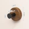 4/1pcs Wall Wood Hook Self-adhesive Walnut Hanging Hanger Bathroom Wall Hook Coat Storage Rack Home Towel Key Decor Kitchen Hook