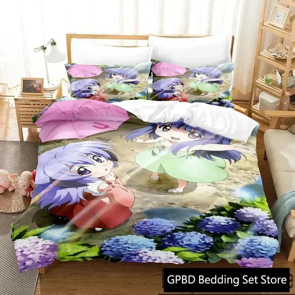 3D Печать Аниме Higurashi When They Cry Удобное Пододеяльник Наволочка Комплект Постельного Белья Детская Спальня Декор Домашний Текстиль