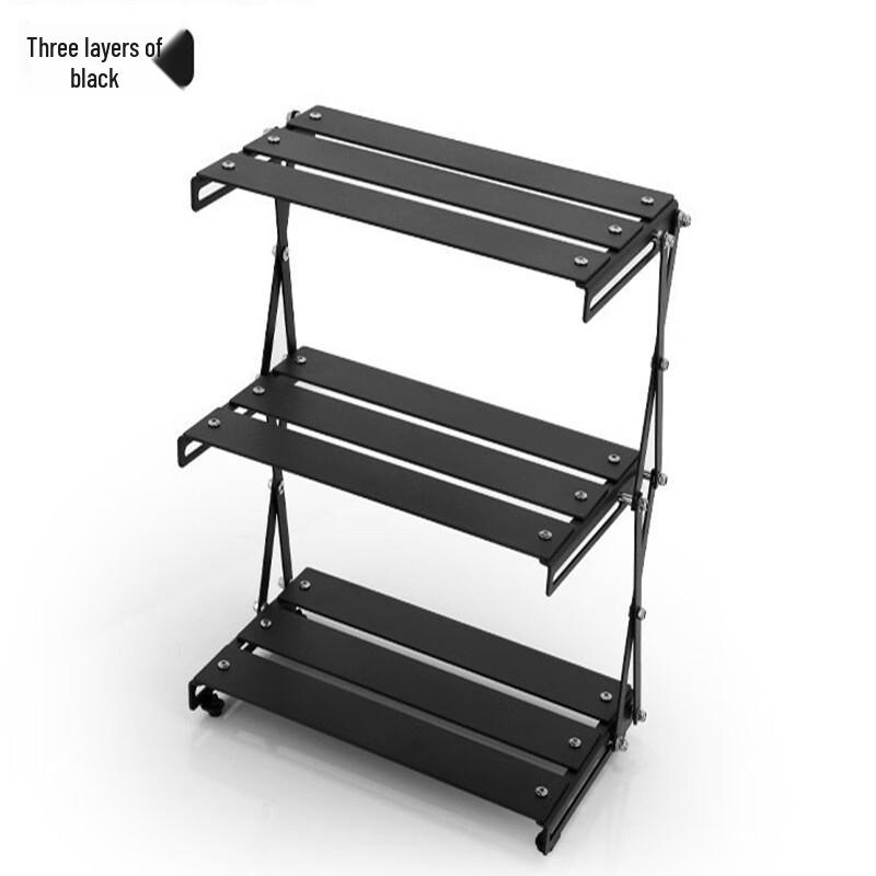 ZISIZ Foldable 3-Layer Outdoor Storage Rack