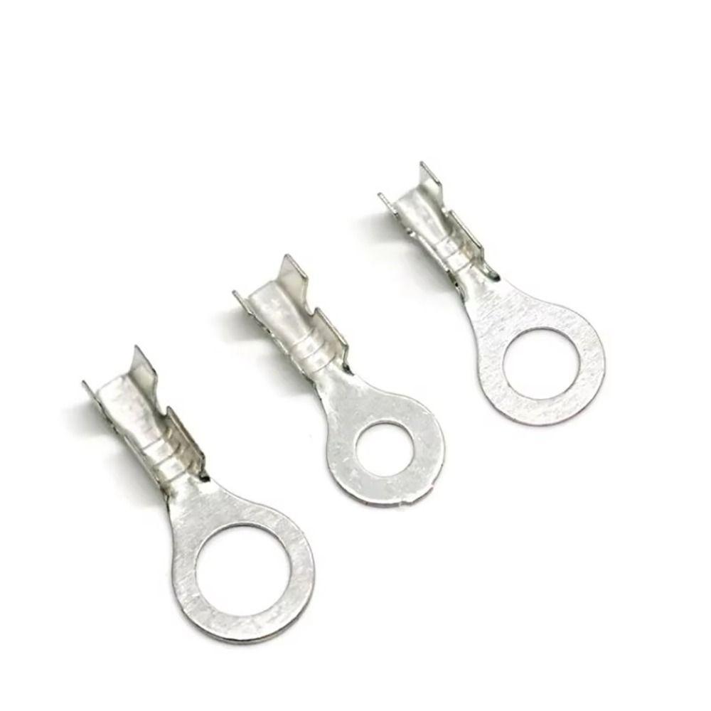 100 шт. Прочный M3/M4/M5/M6/M8 DJ431 Клеммная колодка Латунные кольцевые наконечники Кольцевые наконечники Лужение Неизолированный Набор ассорти
