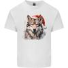 Christmas Wolf Kids Tshirt Childrens