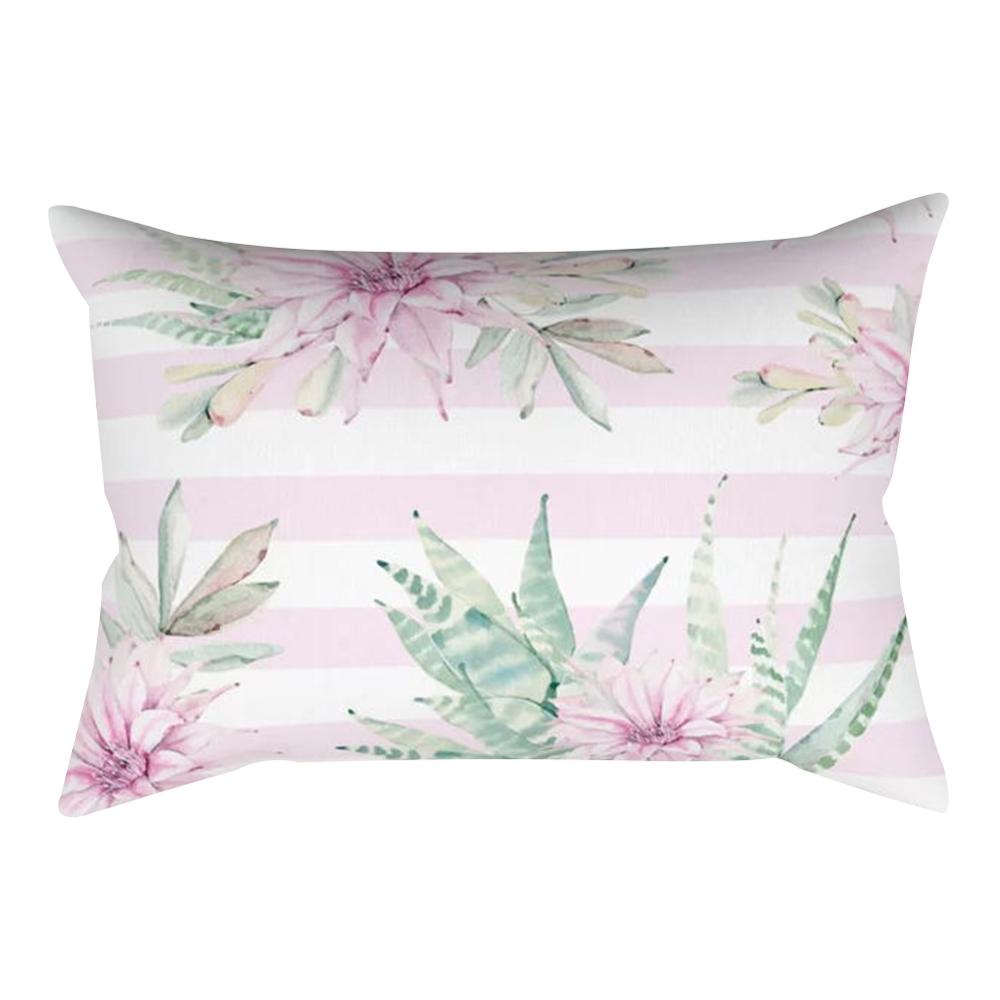 Декоративная наволочка с растительным светом кактуса для спальни, гостиной, дивана, стула, автомобиля, наволочка 30x50 см, домашний декор, наволочка