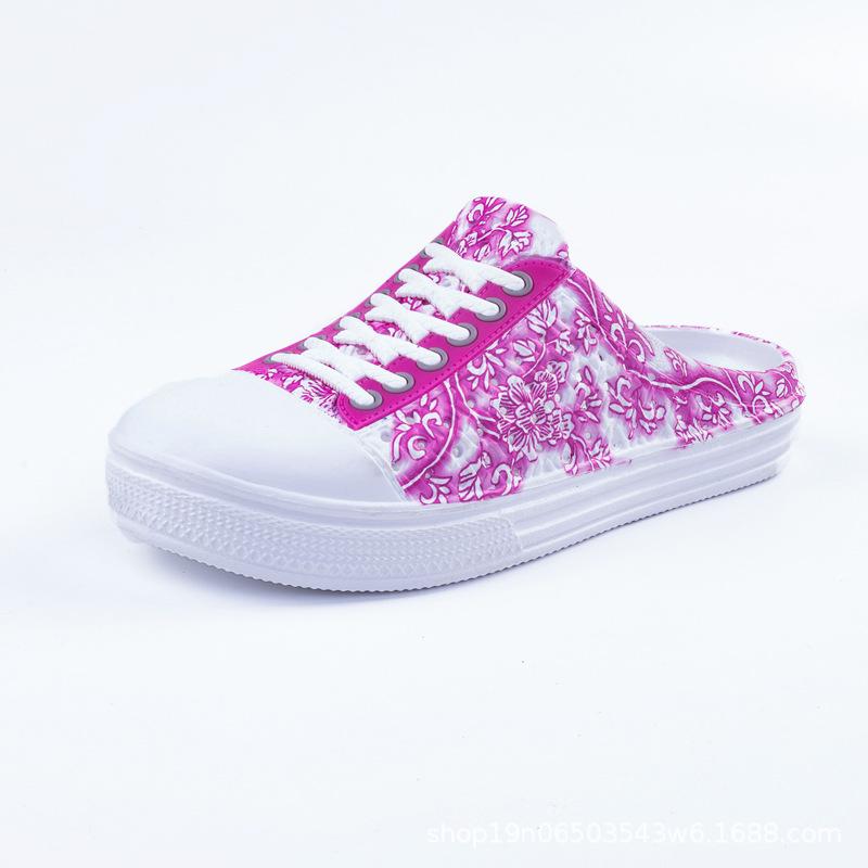 WTEMPO Women Summer Large Size Beach Sandals Female Slip-on Lightweight Breathable Outdoor Slipper Shoes