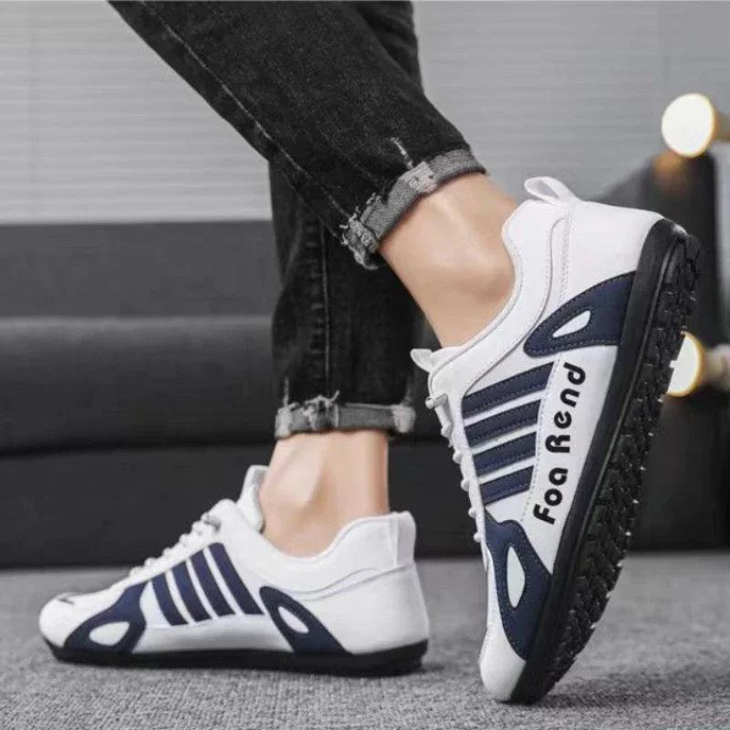 Повседневная обувь без застежек для мужчин Новые мужские кроссовки Удобные легкие мужские мокасины Мягкие мужские туфли на плоской подошве Zapatillas De Hombre