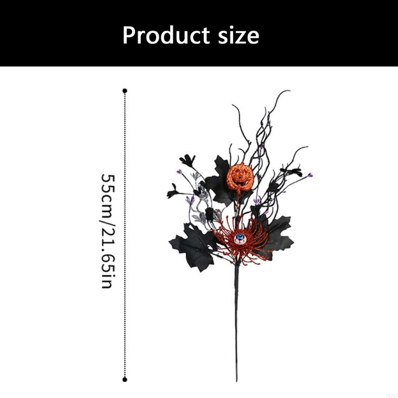 Halloween Eyeballs Stem With Textured Maple For Window Display Decoration