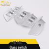 19 A6L Glass Switch Decoration Sequins & Window Lift Switch Stickers - Interior Accessories
