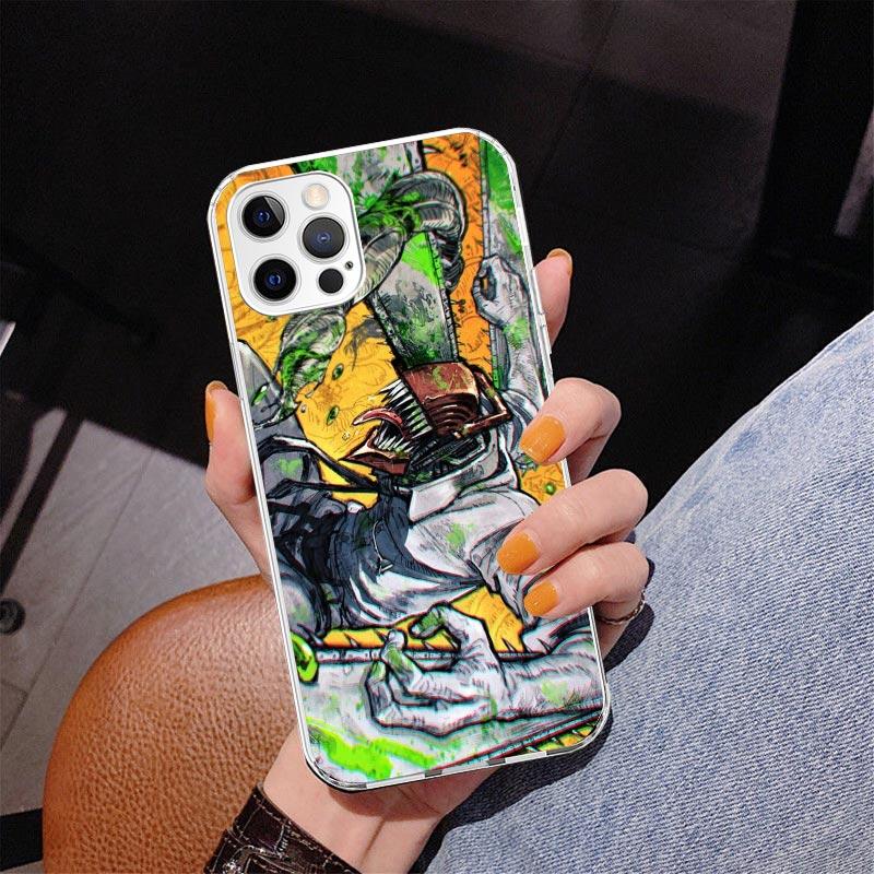 Anime Chainsaw Phone Case For iPhone 17 Air 16 Pro Max 16E 15 + 14 Plus 11 12 13 Mini 7 8 SE Gift Print Cover Fundas 16 Pro Max