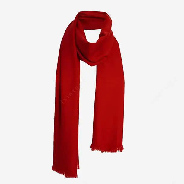 2025 Huihong Scarf Logo Embroidery Printing China Red Start Conference Opening Ceremony Red Scarf