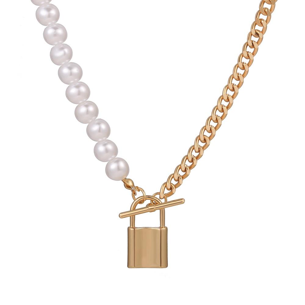 iF ME Retro Pearl Necklace Korean Pendant Necklaces Women Jewelry Accessories