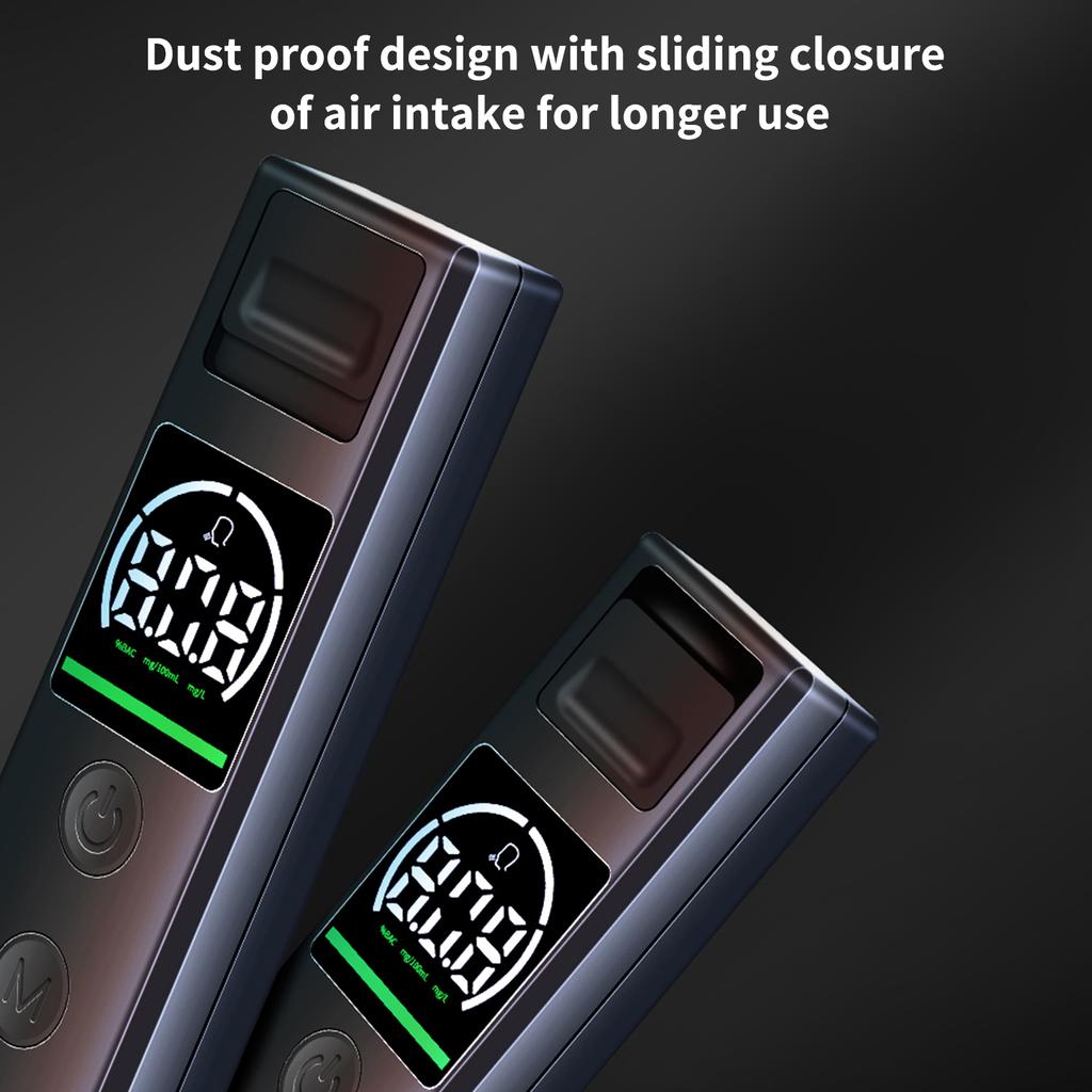 Портативный тестер алкоголя Бесконтактный высокоточный тестер алкоголя 3 цвета индикатора Дисплей