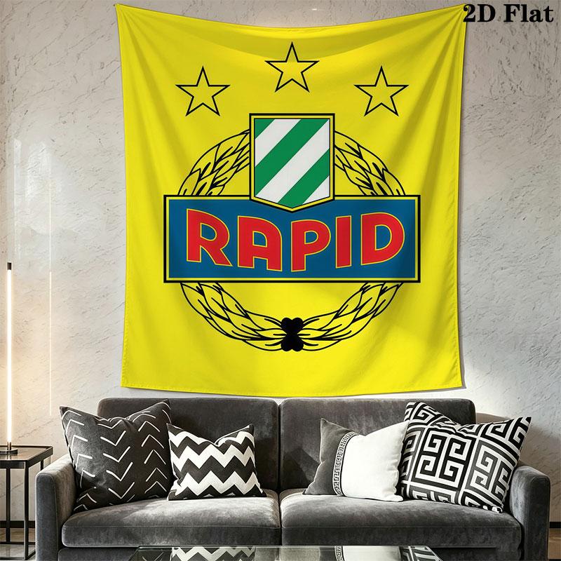 Rapid Wien Wall Hanging Printed Fabric Blanket Decorative Tapestries for Bedroom Living Room Home Decor