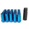 Set of 20 50BV30 Forged Steel Wheel M12 X 48mm Lock Racing Tire Nuts Nuts, P1.25, Deep, Through-Type, Nuts, Nuts, (Blue)