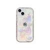 Glitter Colorful Laser Love Phone Case for Apple 17 Promax Precision Hole Full Cover for IPhone 15 Wave Pattern