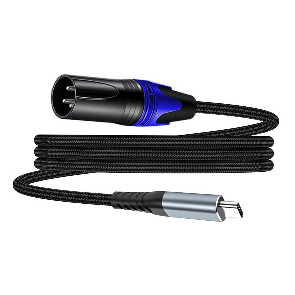 Прочный студийный кабель для записи USB Type C на 3-контактный штекерный адаптер Провод Позолоченные контакты Улучшают целостность сигнала