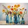 1 шт. Современная живопись по номерам Цветы Рисунок на холсте Раскрашенное вручную искусство Раскраска по номерам для взрослых Домашний декор