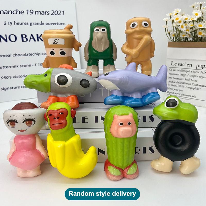 Тралалеро Тралала Непоседа Игрушки Тунгтунг Сахур Маразм Игрушка-мялка Детская Кукла для Снятия Стресса Взрослый Выражение Эмоций Аксессуар Подарок