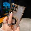 Plating Airbag Gradient Case For Samsung Galaxy S25 S24 S23 S22 S20 S21 Fe Plus Ultra Lens Protection Magnetic Holder Cover For For A24 A55 5G A53 A54